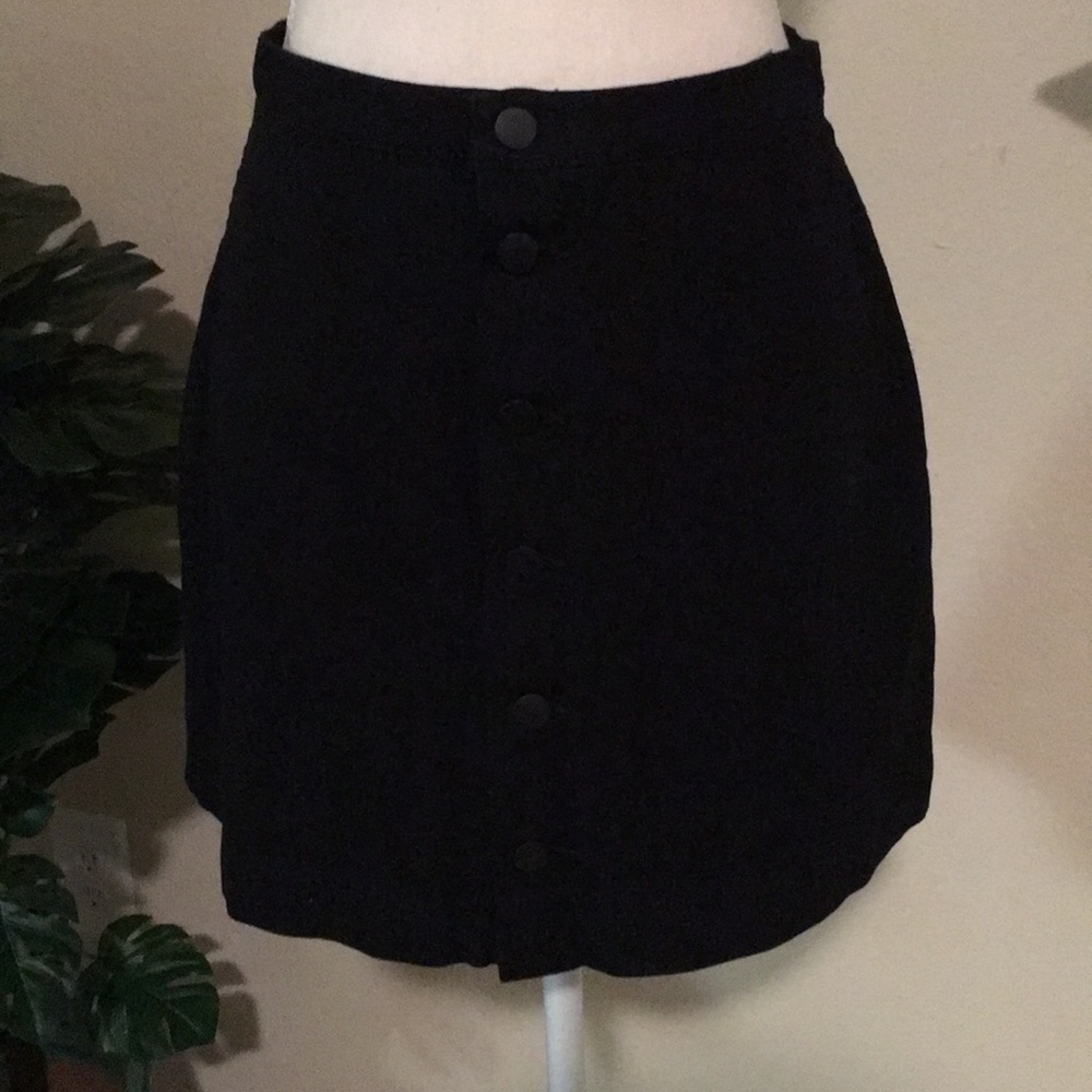 NWOT American Apparel Black Jean Skirt